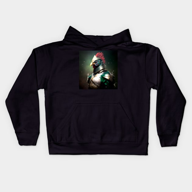 Chicken Knight - Cluck Kids Hoodie by HIghlandkings